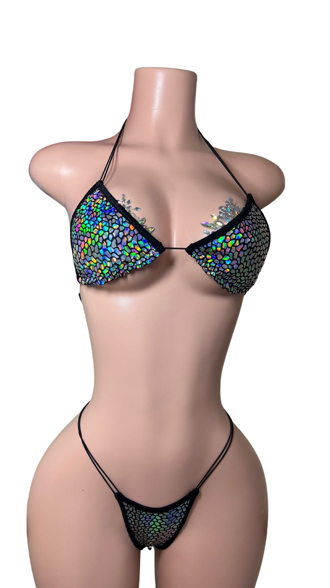 Black Fairy Bikini Exotic Dancewear Set