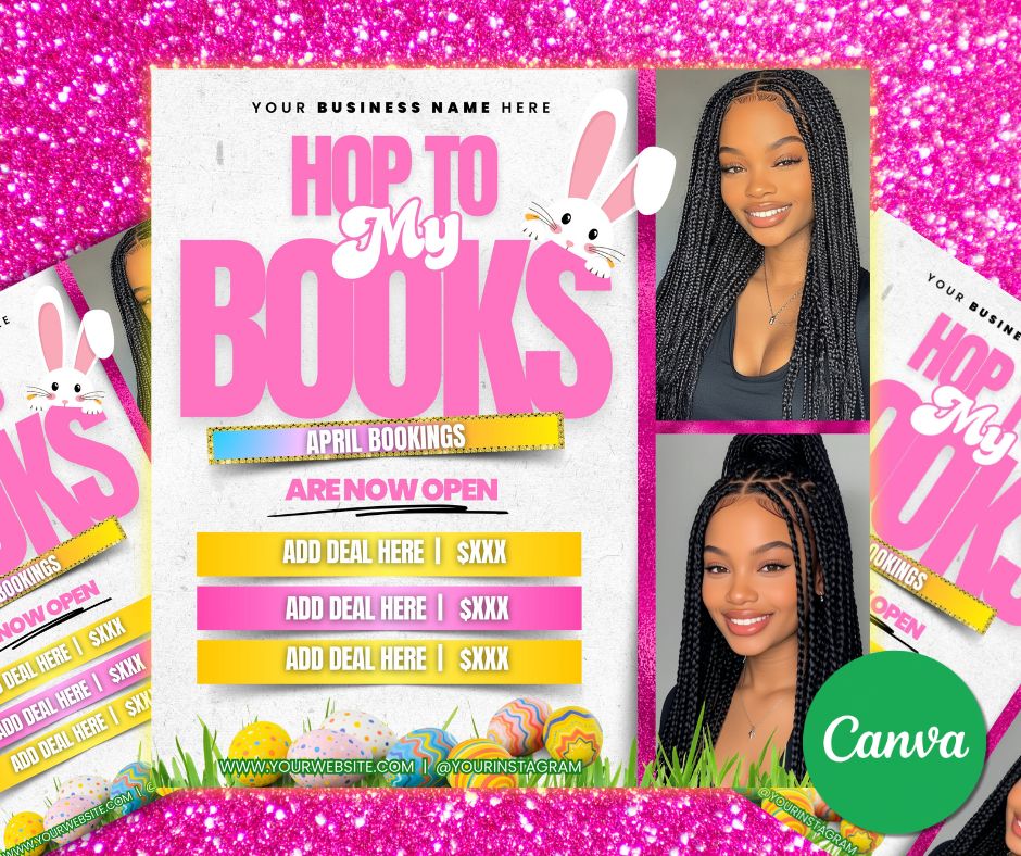 Easter Bookings Editable Digital Flyer