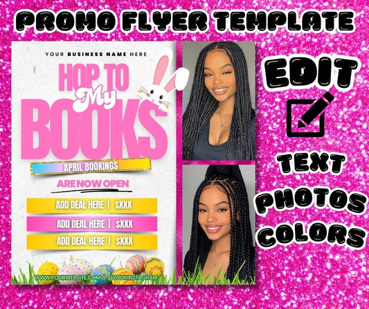 Easter Bookings Editable Digital Flyer