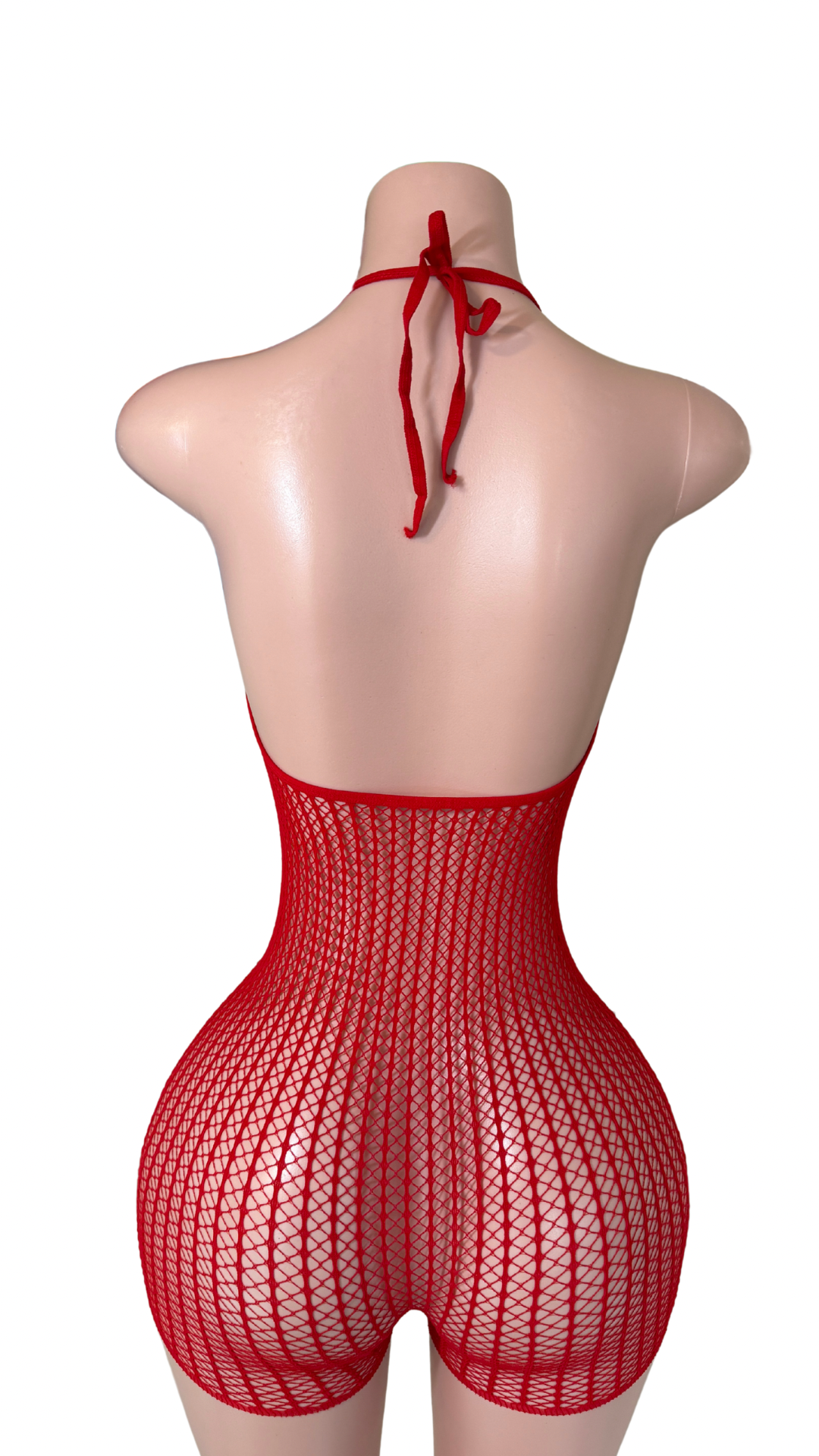 Reese Rhinestone Fishnet Romper – Sexy One-Piece Clubwear for Exotic Dancers