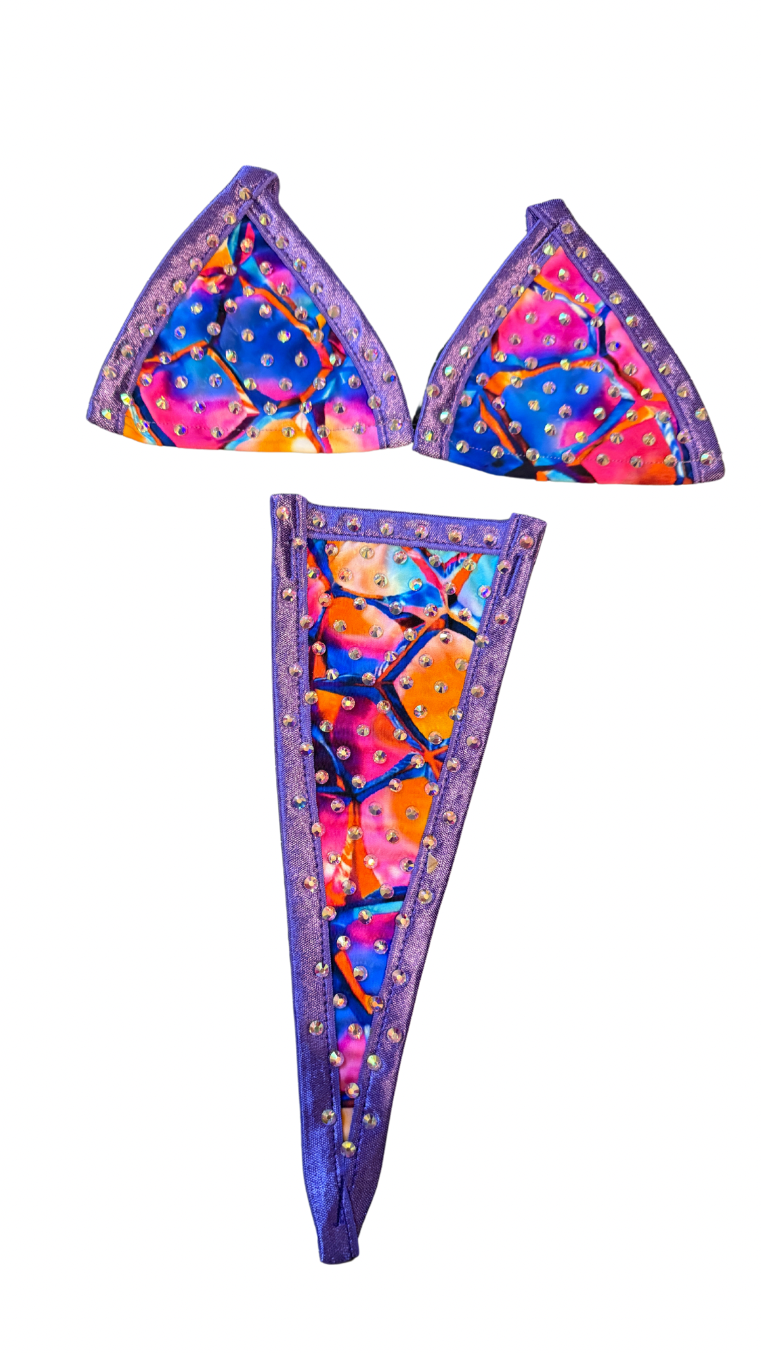 Wild Spark Rhinestone Microkini Set