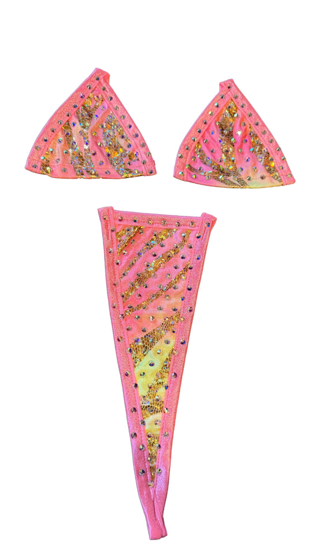 Wild Spark Rhinestone Microkini Set
