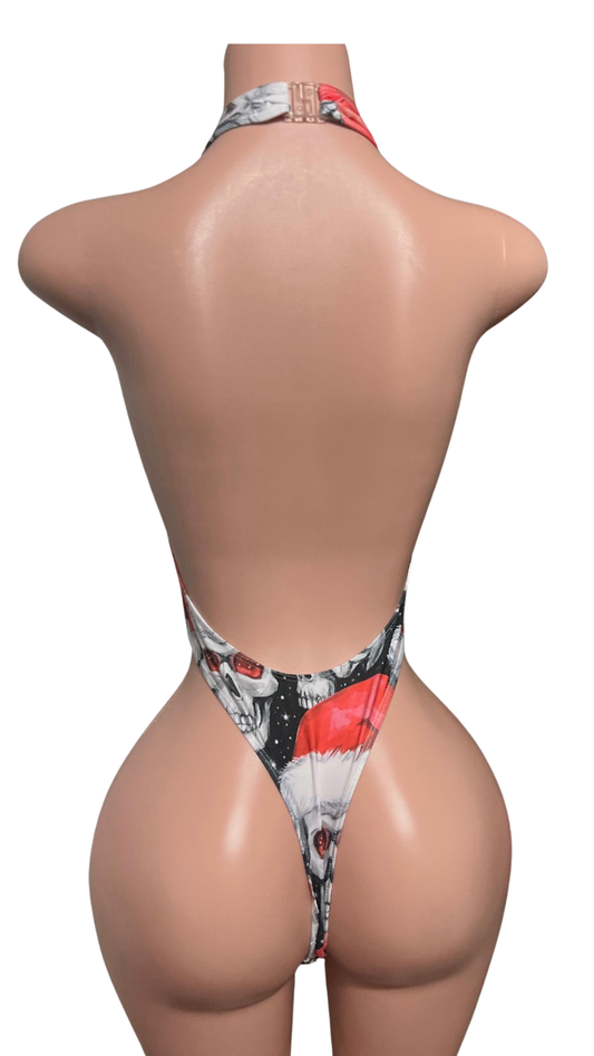 Santa Slay Skull Cutout One-Piece — Taylr19 Holiday Exclusive