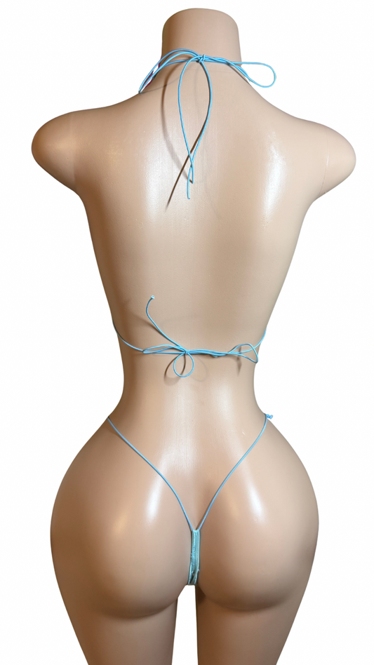 Wild Spark Rhinestone Microkini Set