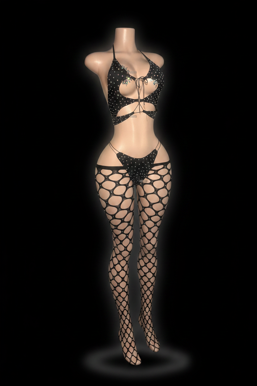Midnight Money Moves Set™ – Viral Luxe Microkini Exotic Dancewear Fit