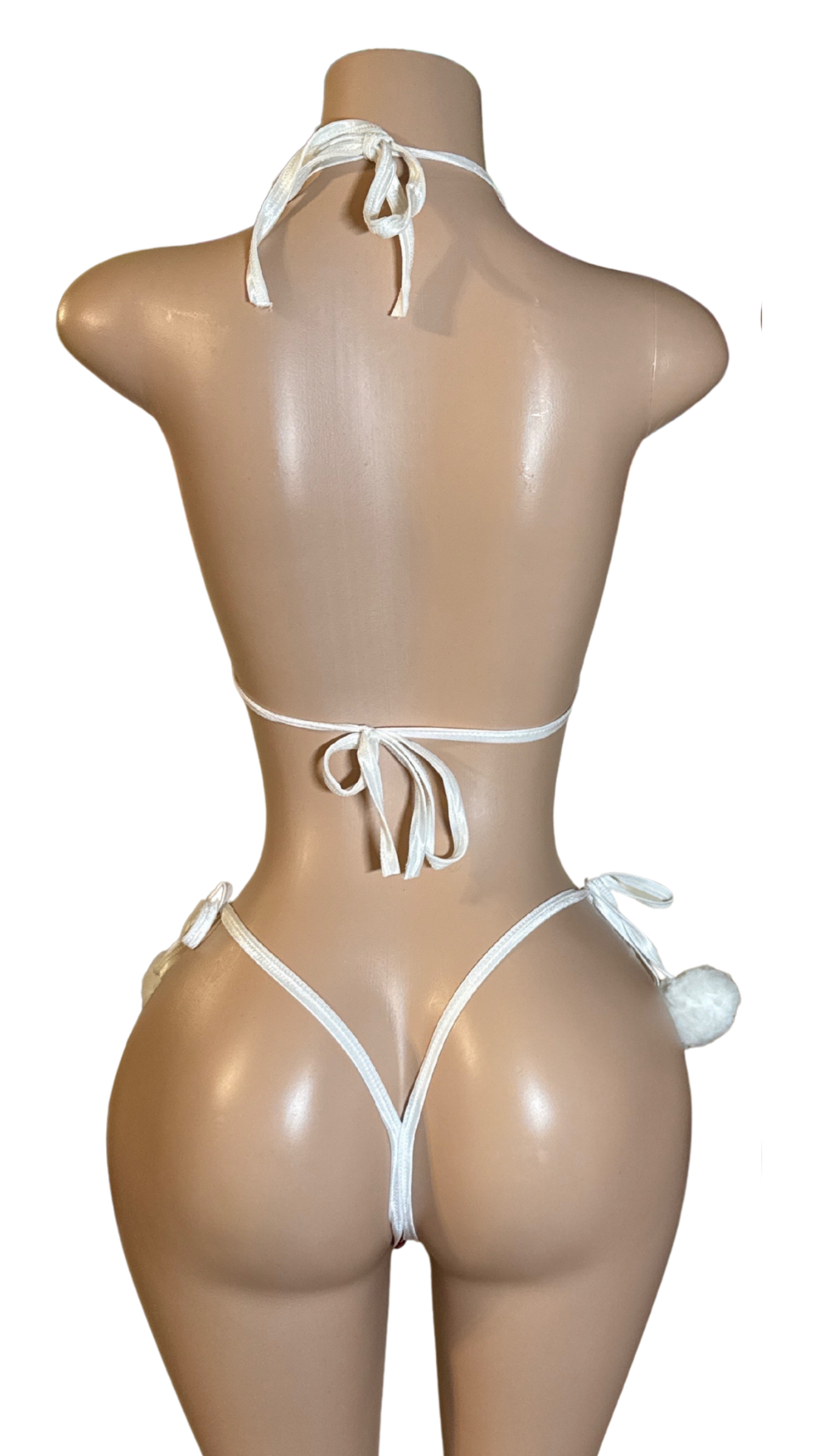 Merry Bhristmas Red Pom-Pom Bikini Set