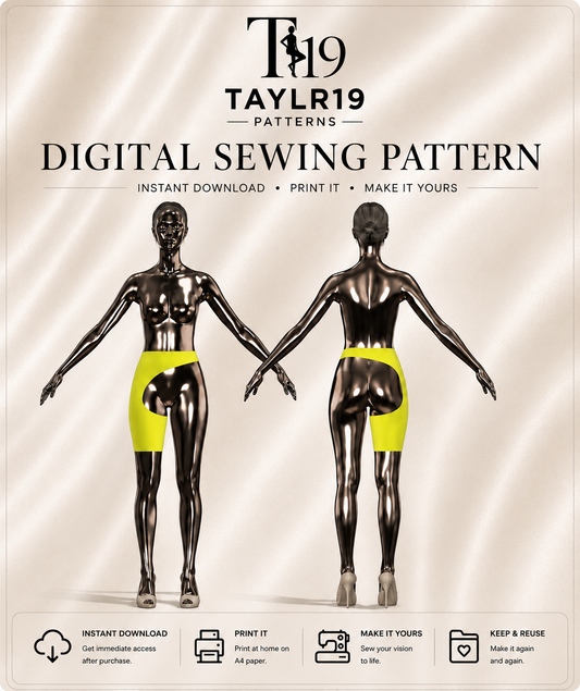 Paradise Cutout Shorts PDF Sewing Pattern