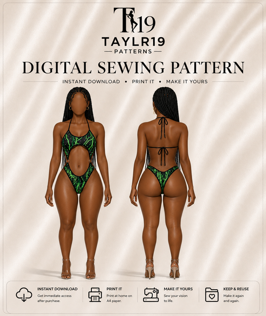 Diamond One Piece Sewing Pattern