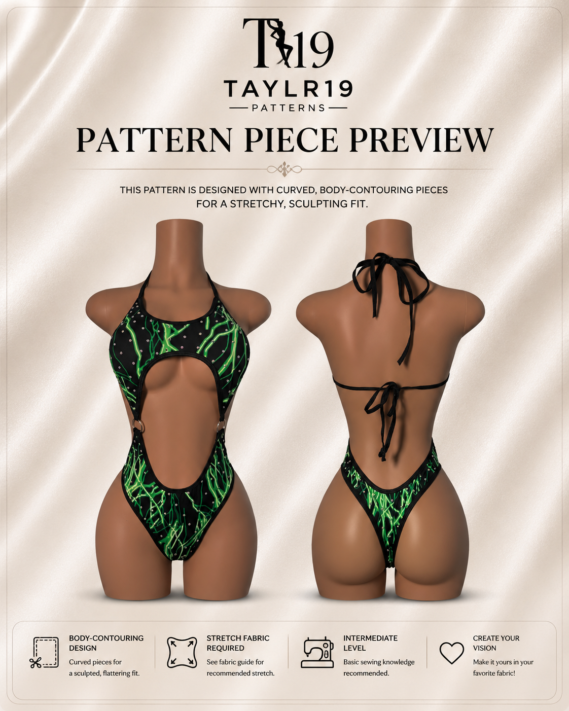 Diamond One Piece Sewing Pattern