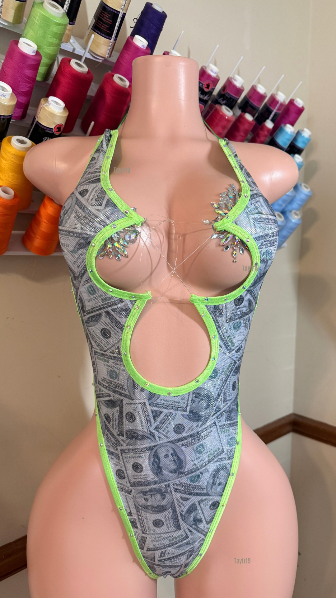 Cash Flow Cutout One-Piece Exotic Dancewear