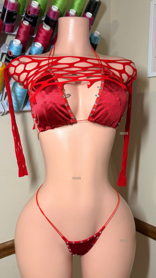 After Hours Rhinestone Spandex Bikini Set – Exotic Dancewear